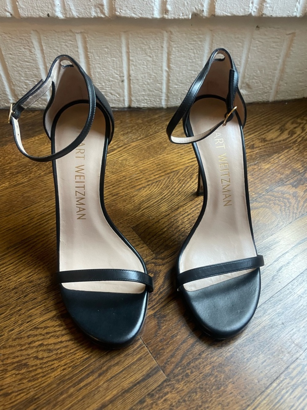 Stuart Wiseman Nudist Sandals | Black Leather | 8 - Picture 3 of 6